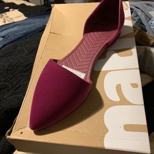 Native Brand- Violet Velour slide on shoes